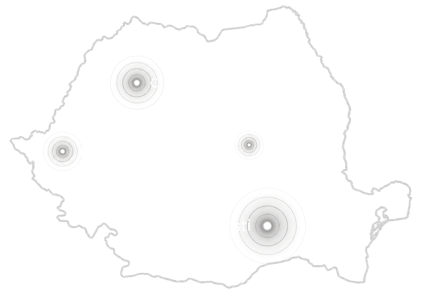 Romanian engineering hubs map